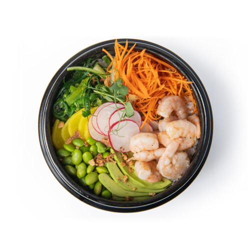 Poke Bowl s krevetami