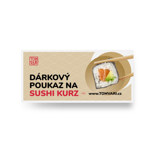 Dárkový poukaz na sushi kurz